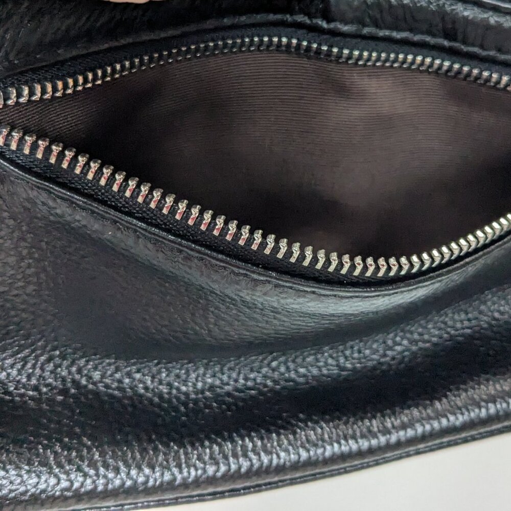 Black Leather Crossbody - Picture 3 of 8